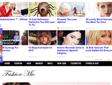 Tablet Screenshot of fashionmio.com